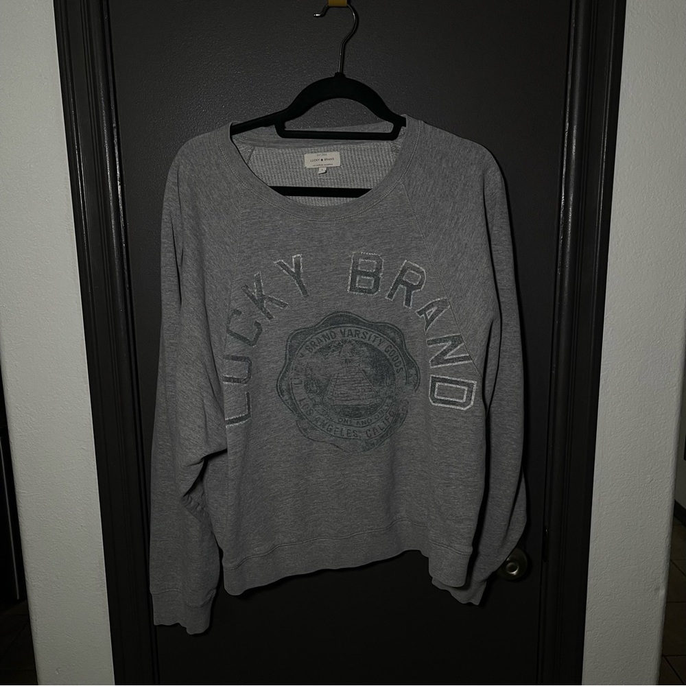 Lucky Brand Grey Crewneck